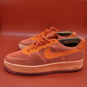 Nike Shoes Womens 8 Air Force 1 Low Upstep Breathe Total Crimson Sneakers